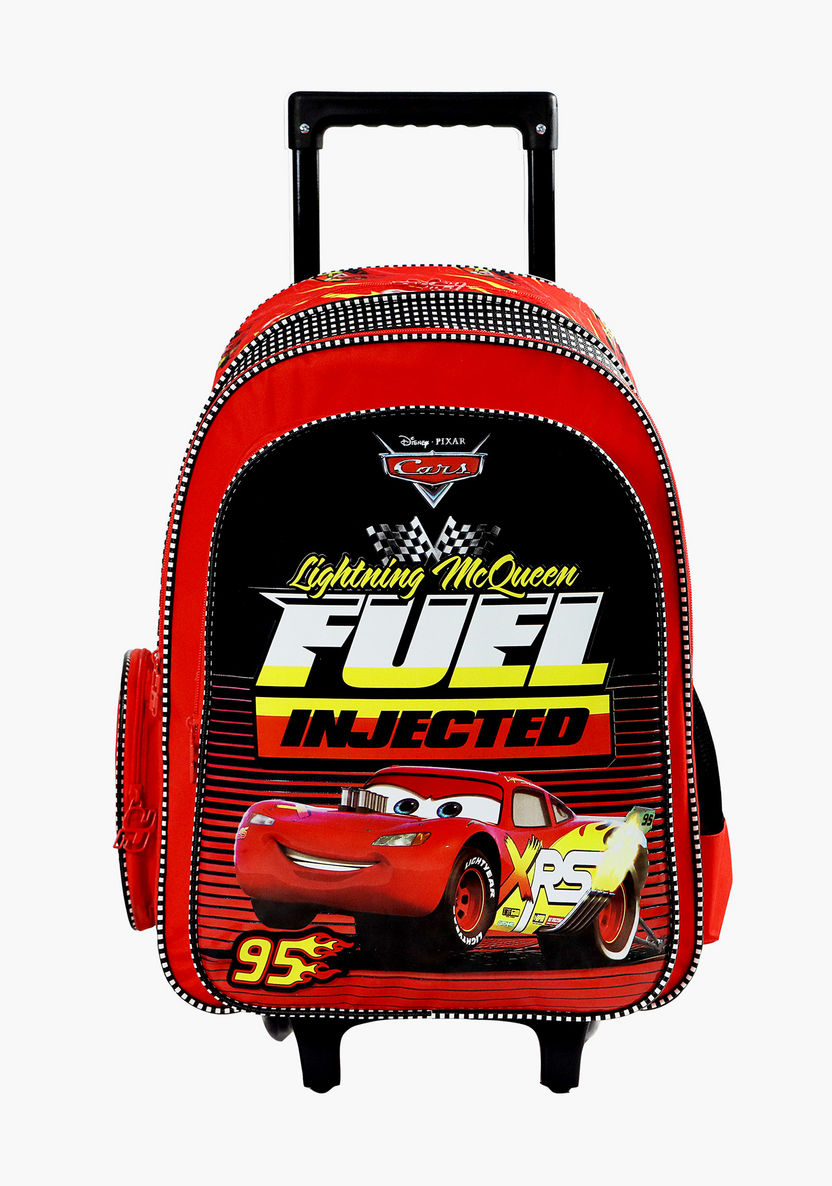 Disney Cars Fuel Injected Print Trolley Backpack - 18 inches-Trolleys-image-0
