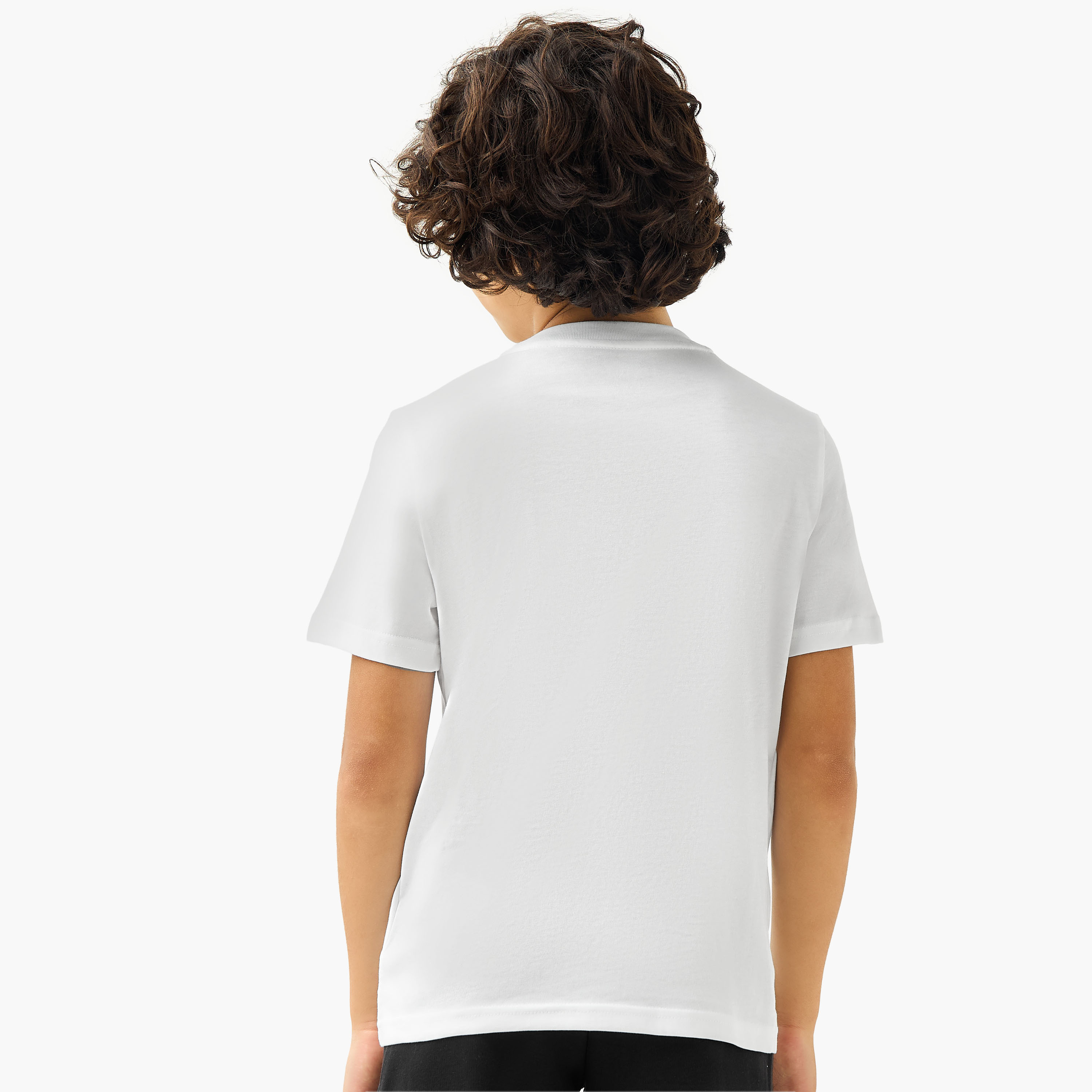 PUMA Logo Print T-shirt with Short Sleeves-boys-clothing-sportswear-tops-image-3