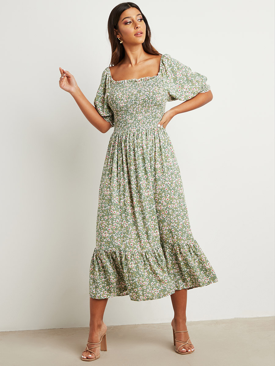 فستان طويل مطبوع من ستايلي-women-clothing-dresses-image-5