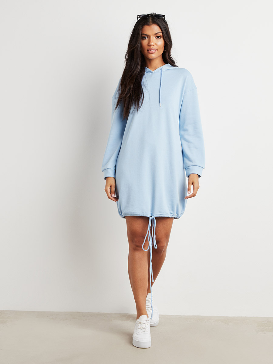 فستان قصير بتصميم هودي من ستايلي-women-clothing-dresses-image-2