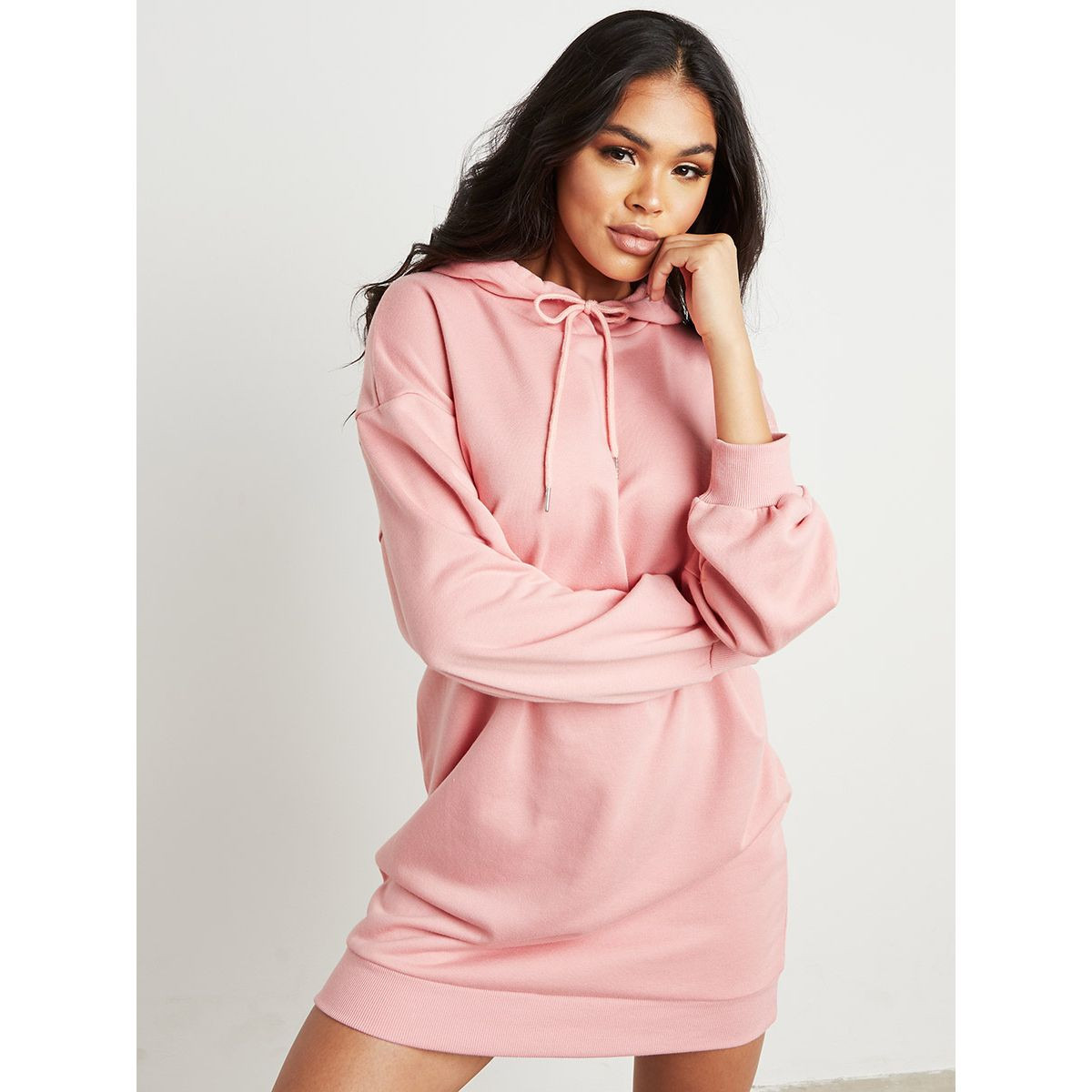 فستان قصير مطبوع بتصميم هودي من ستايلي-women-clothing-dresses-image-2