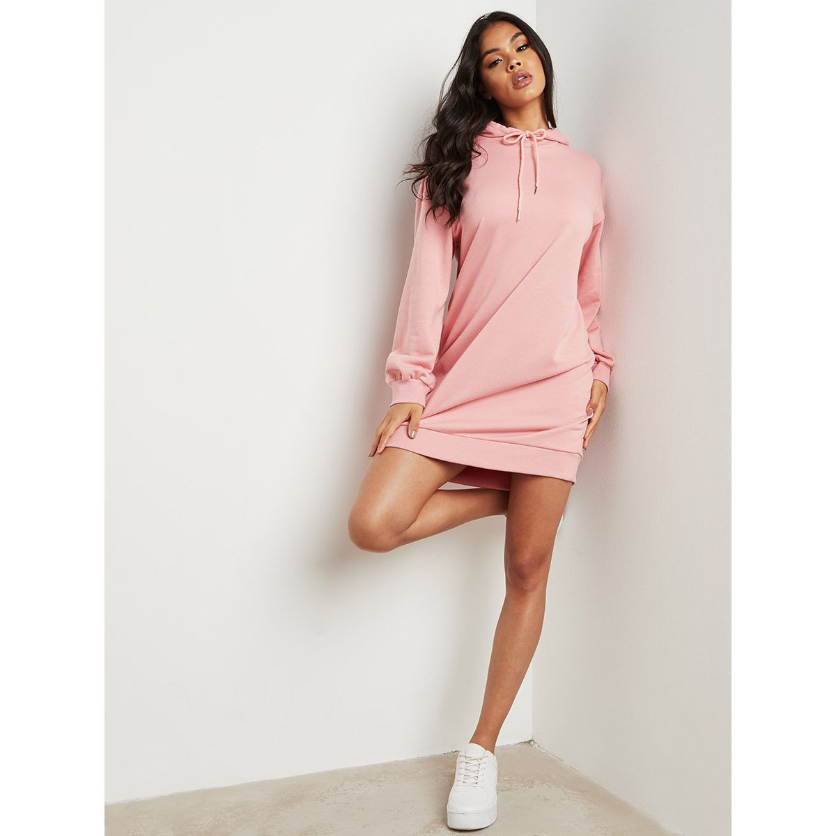 فستان قصير مطبوع بتصميم هودي من ستايلي-women-clothing-dresses-image-4