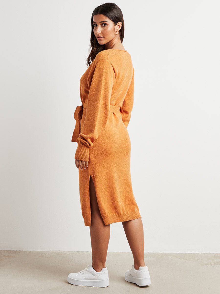 فستان ميدي بربطة أمامية من ستايلي-women-clothing-dresses-image-3