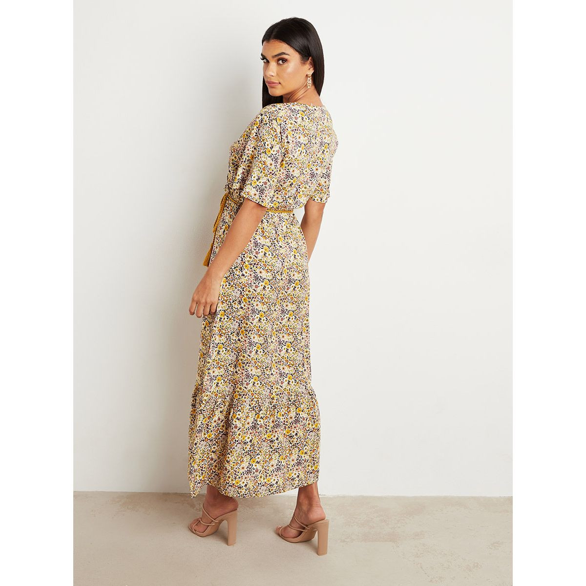 Styli All Over Printed V Neck Maxi Dress with Self Tie String Waist-women-clothing-dresses-image-3