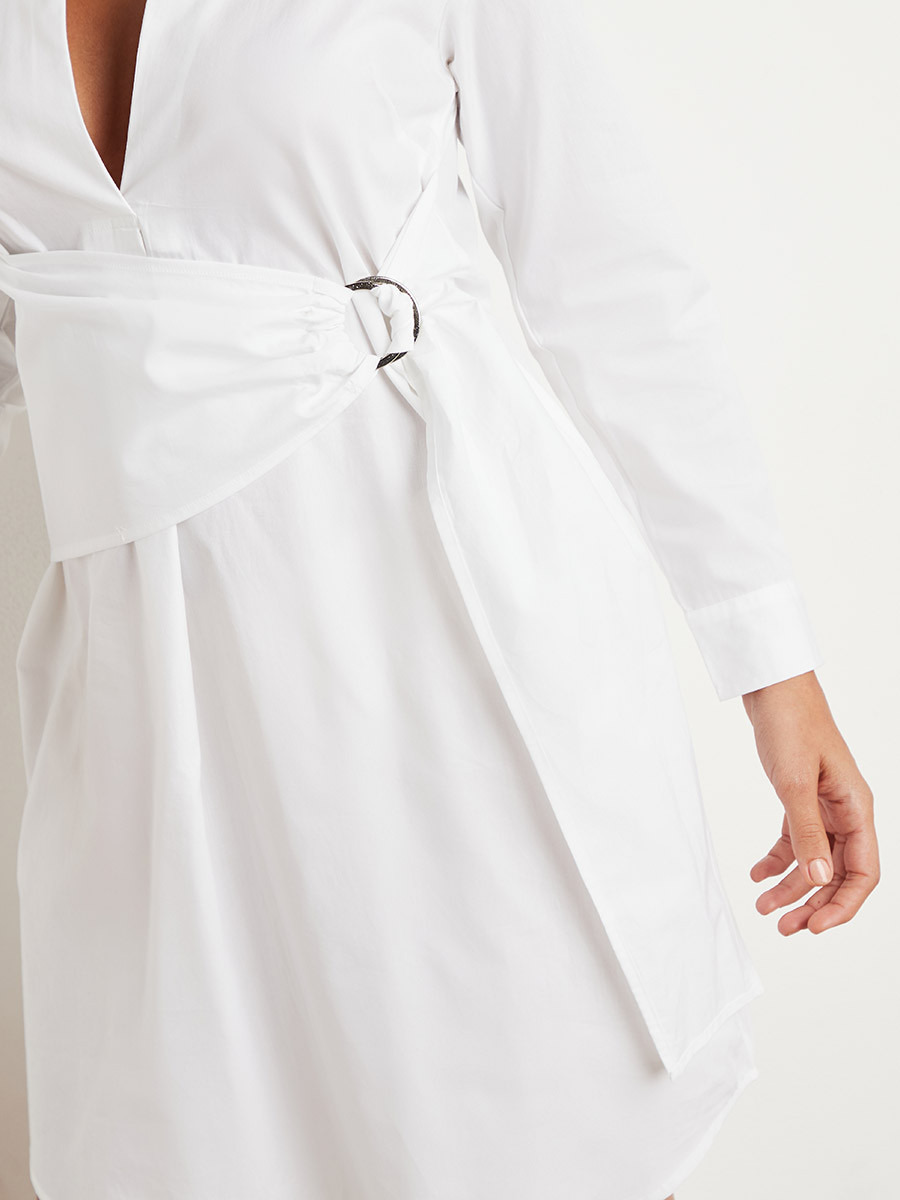 فستان قصير بتصميم قميص من ستايلي-women-clothing-dresses-image-3