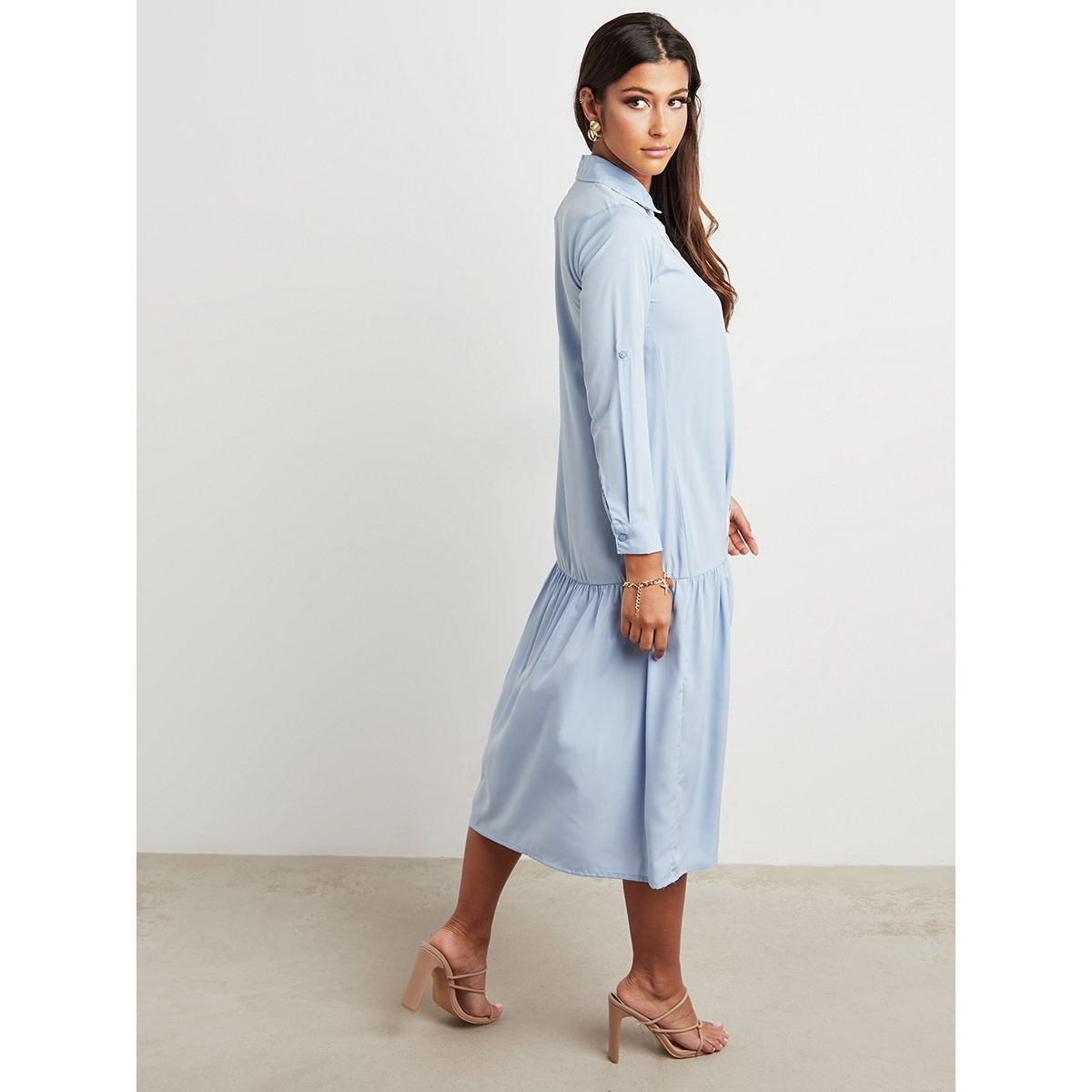 فستان ميدي بتفاصيل دانتيل من ستايلي-women-clothing-dresses-image-5
