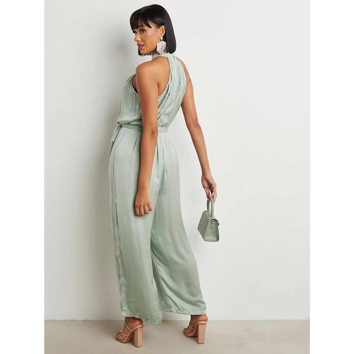 Styli Halter Neck Wide Leg Jumpsuit with Tie Belt-women-clothing-jumpsuits-image-3