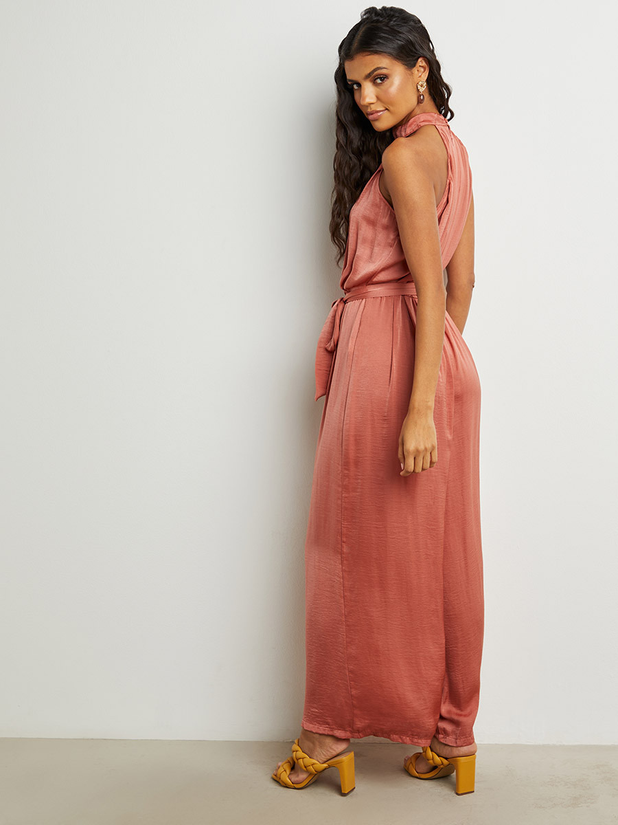 Styli Halter Neck Wide Leg Jumpsuit with Tie Belt-women-clothing-jumpsuits-image-3
