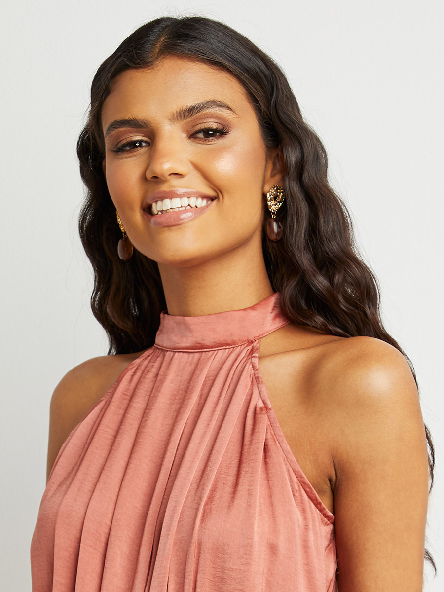 Styli Halter Neck Wide Leg Jumpsuit with Tie Belt-women-clothing-jumpsuits-image-4