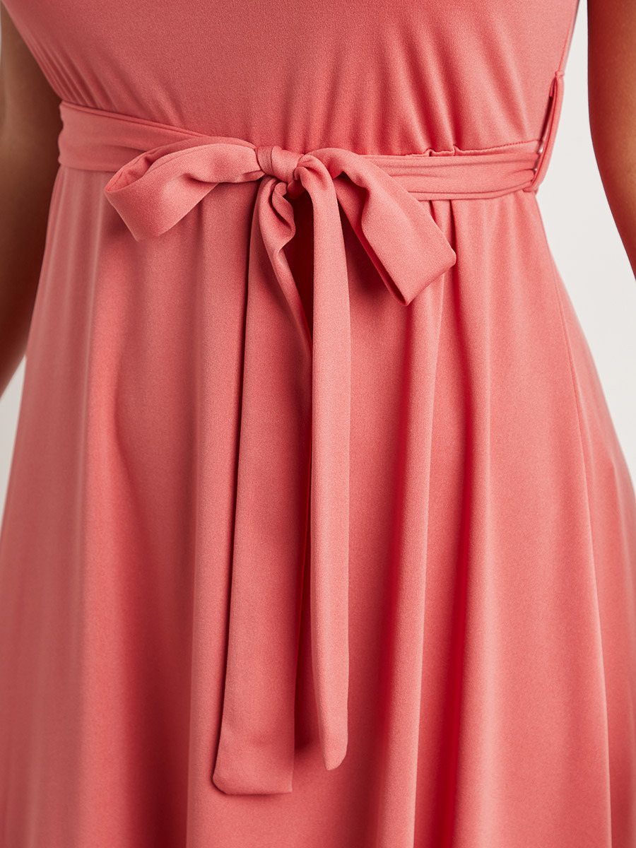 فستان ميدي سادة بلا أكمام من ستايلي-women-clothing-dresses-image-4