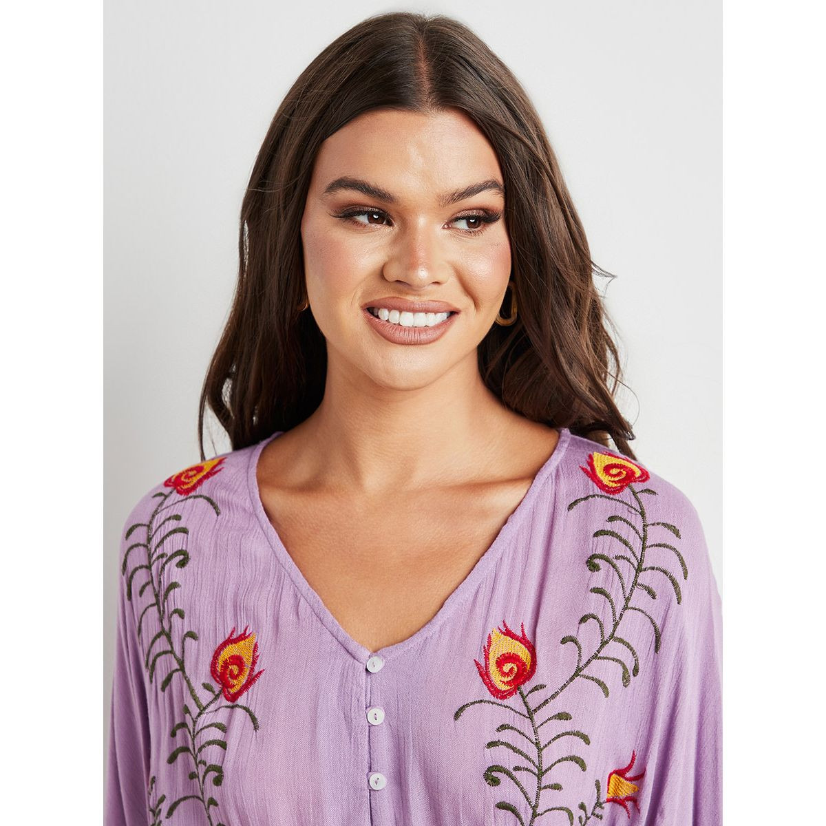فستان طويل بياقة على شكل V من ستايلي-women-clothing-dresses-image-3