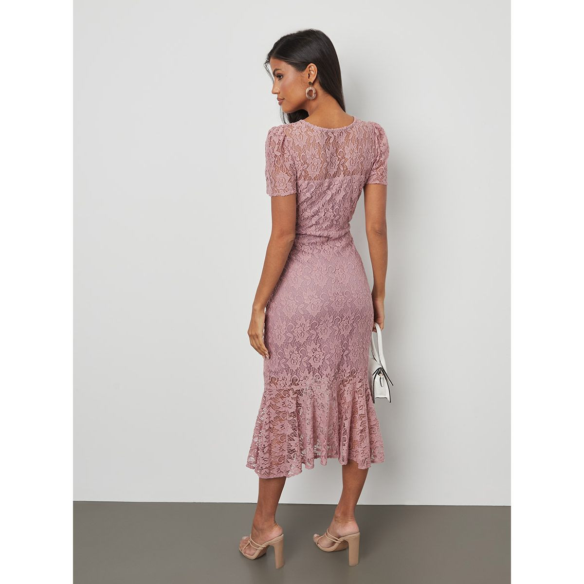 Styli Floral Lace Ruffle Hem Midi Dress-women-clothing-dresses-image-3