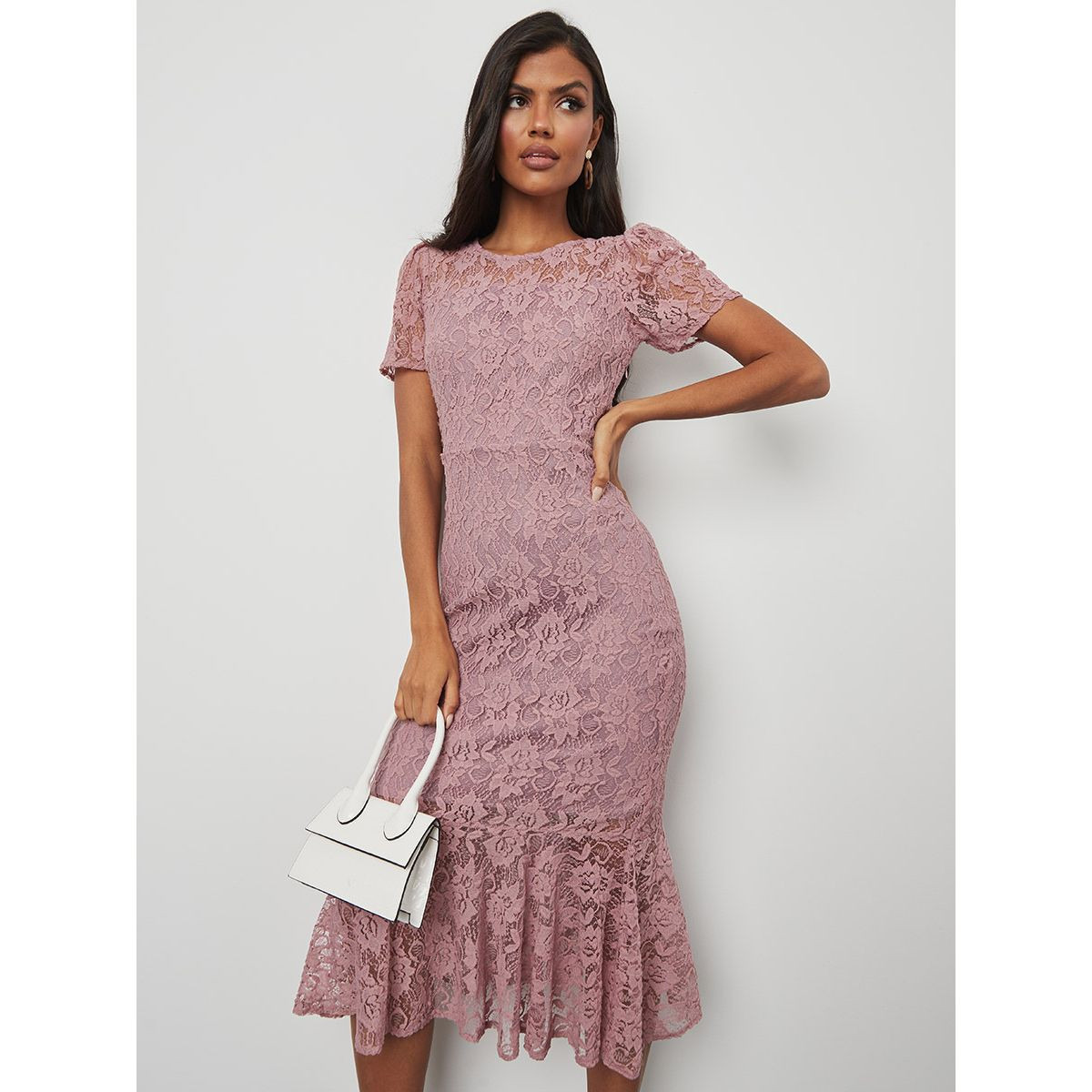 Styli Floral Lace Ruffle Hem Midi Dress-women-clothing-dresses-image-6