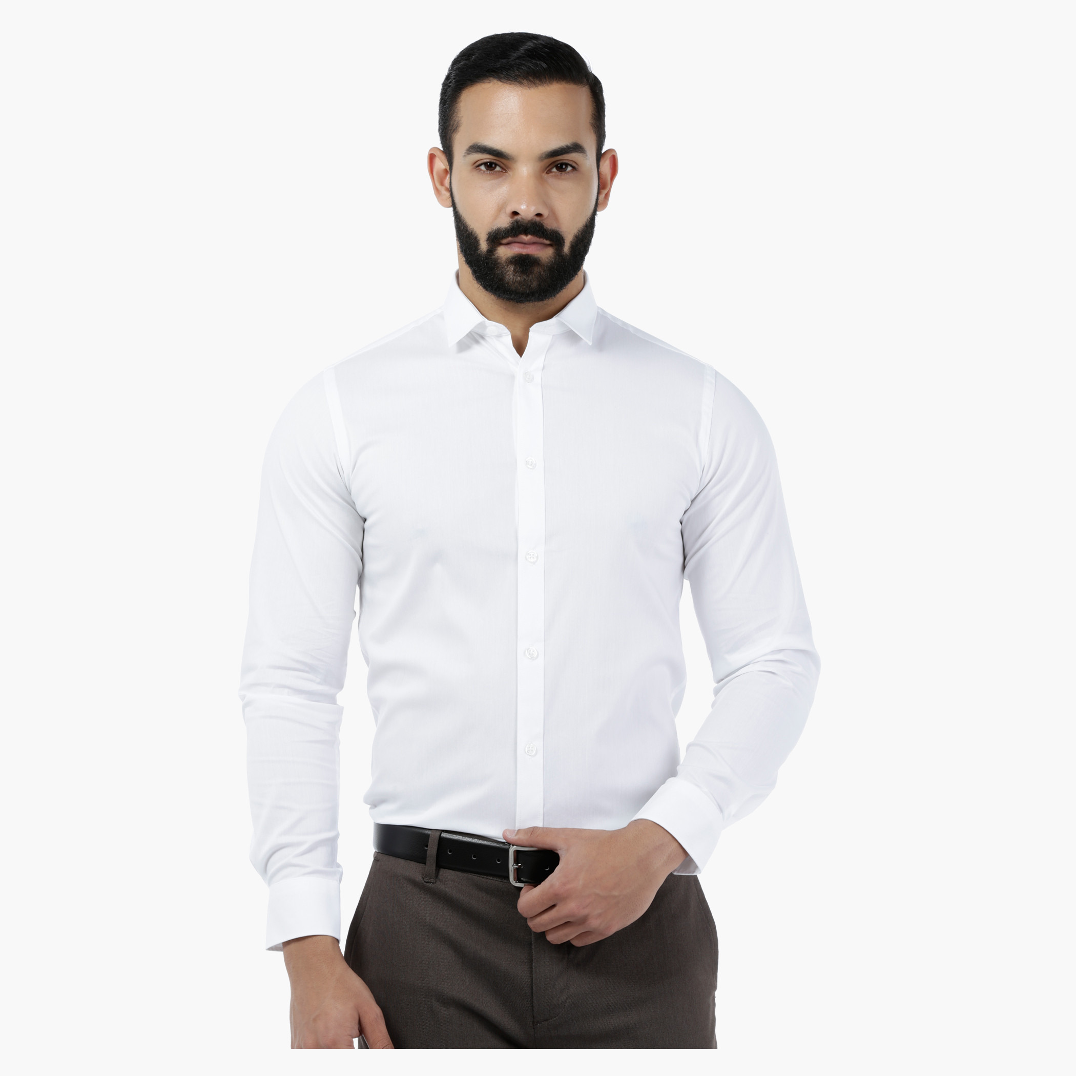 Mens stretch hot sale fit shirts