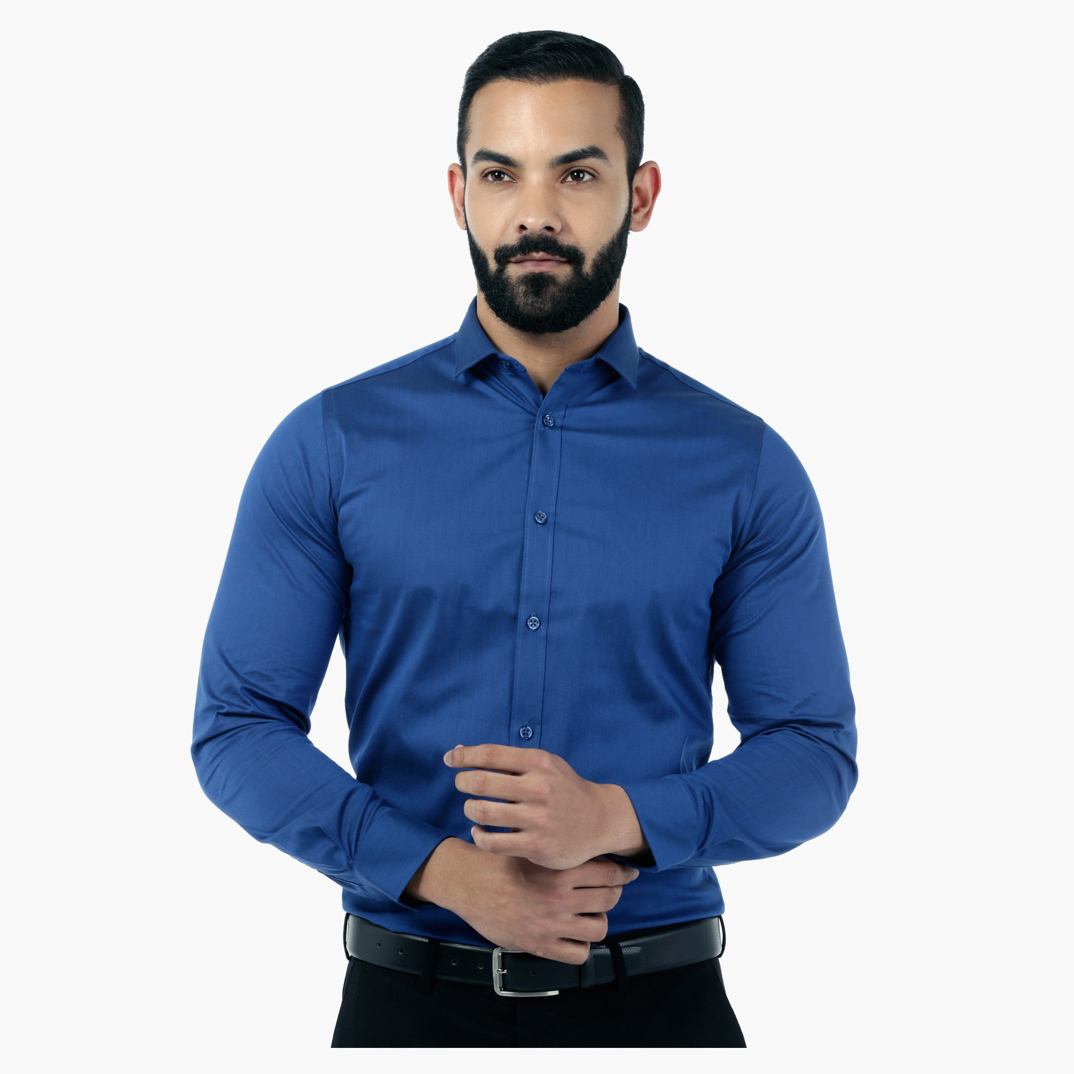 Mens stretch best sale fit shirts