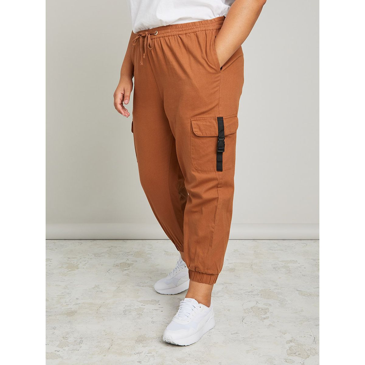 Styli Plus High Waist Cargo Jogger with Drawstring Closure-women-clothing-bottoms-joggers-image-3