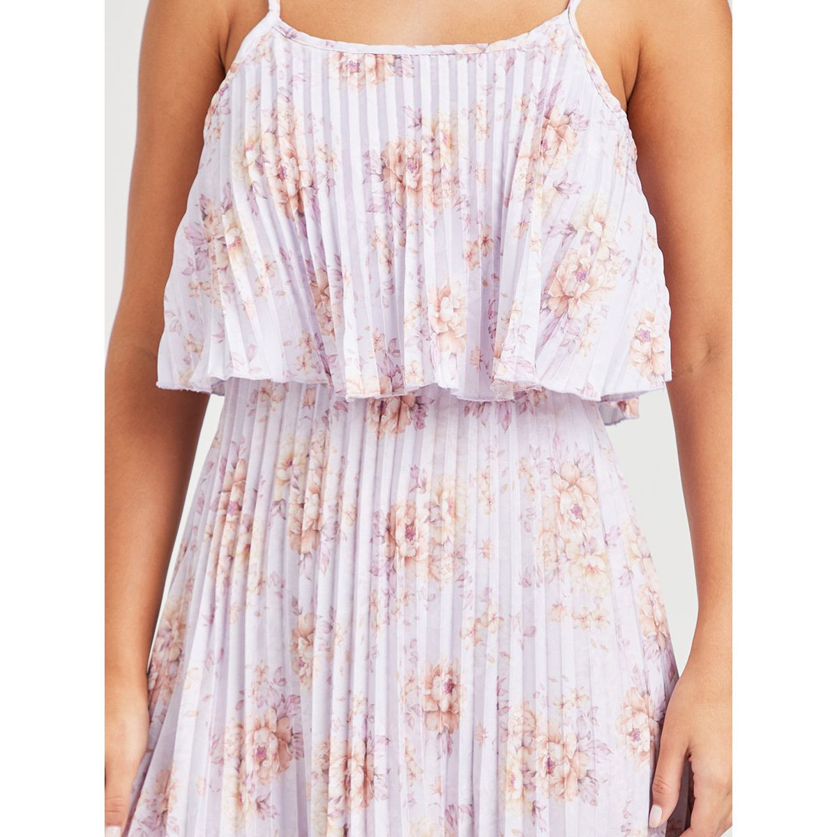 Styli Strappy Floral Print Pleated A-Line Maxi Dress-women-clothing-dresses-image-3
