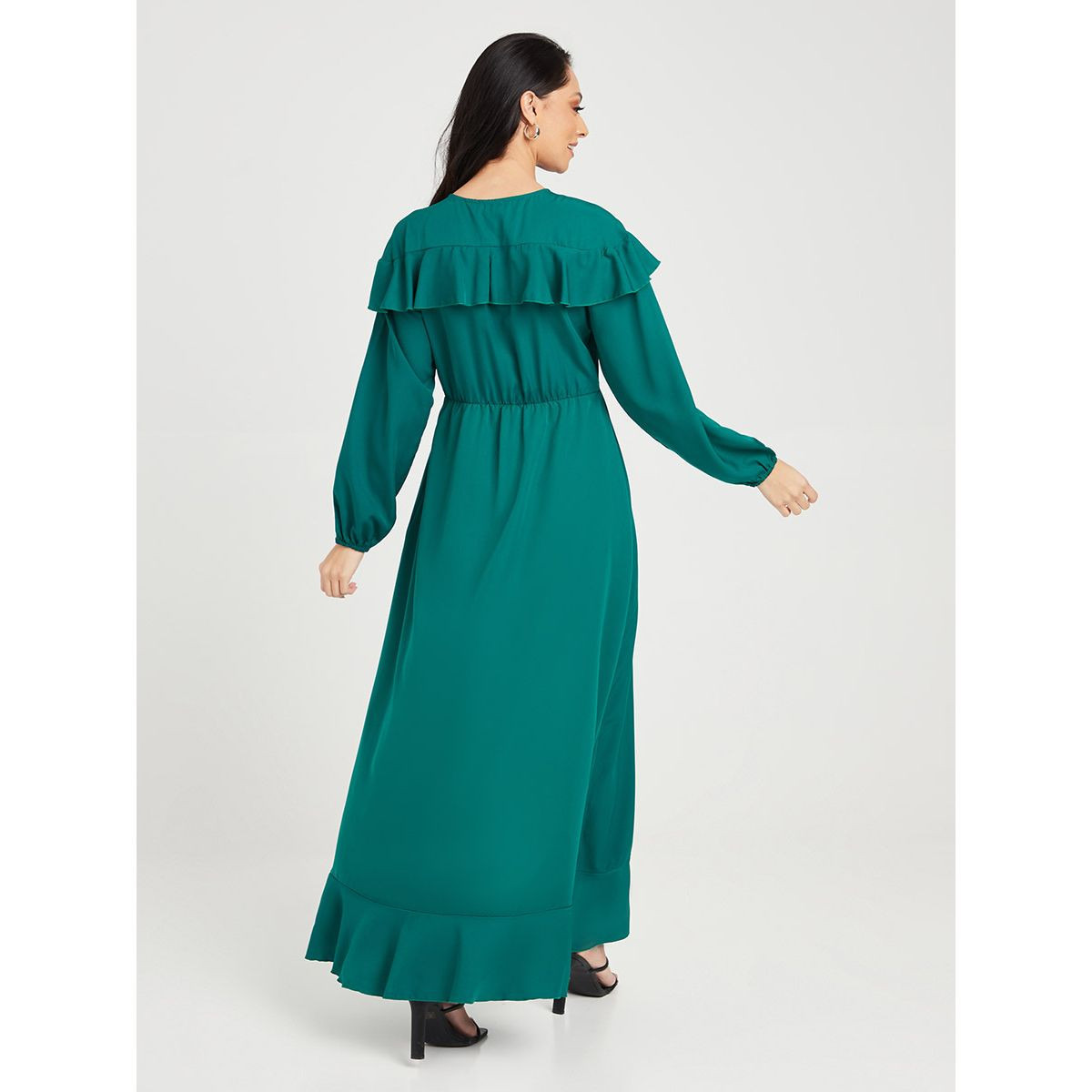 فستان طويل بنمط لف من ستايلي-women-clothing-dresses-image-4