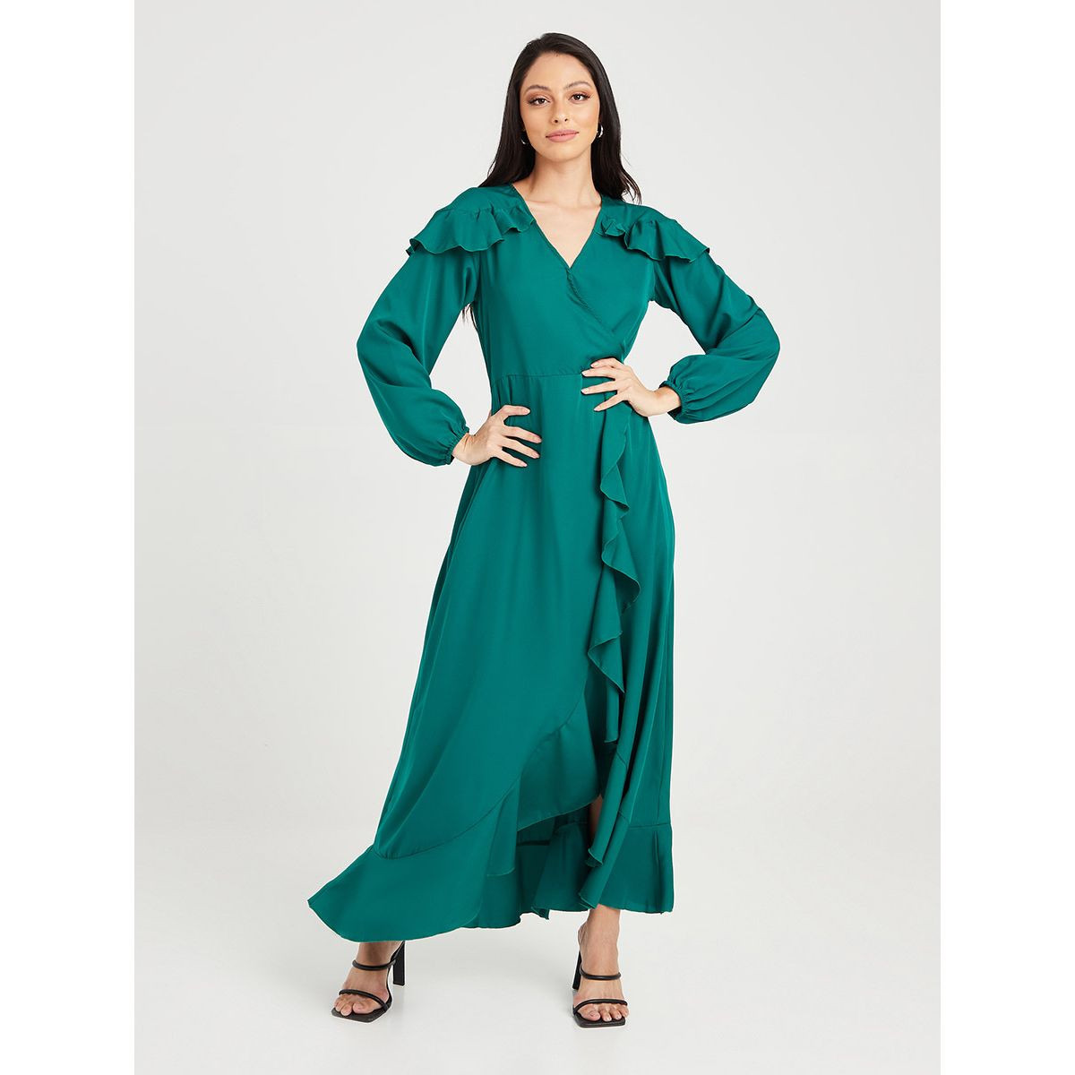 فستان طويل بنمط لف من ستايلي-women-clothing-dresses-image-5