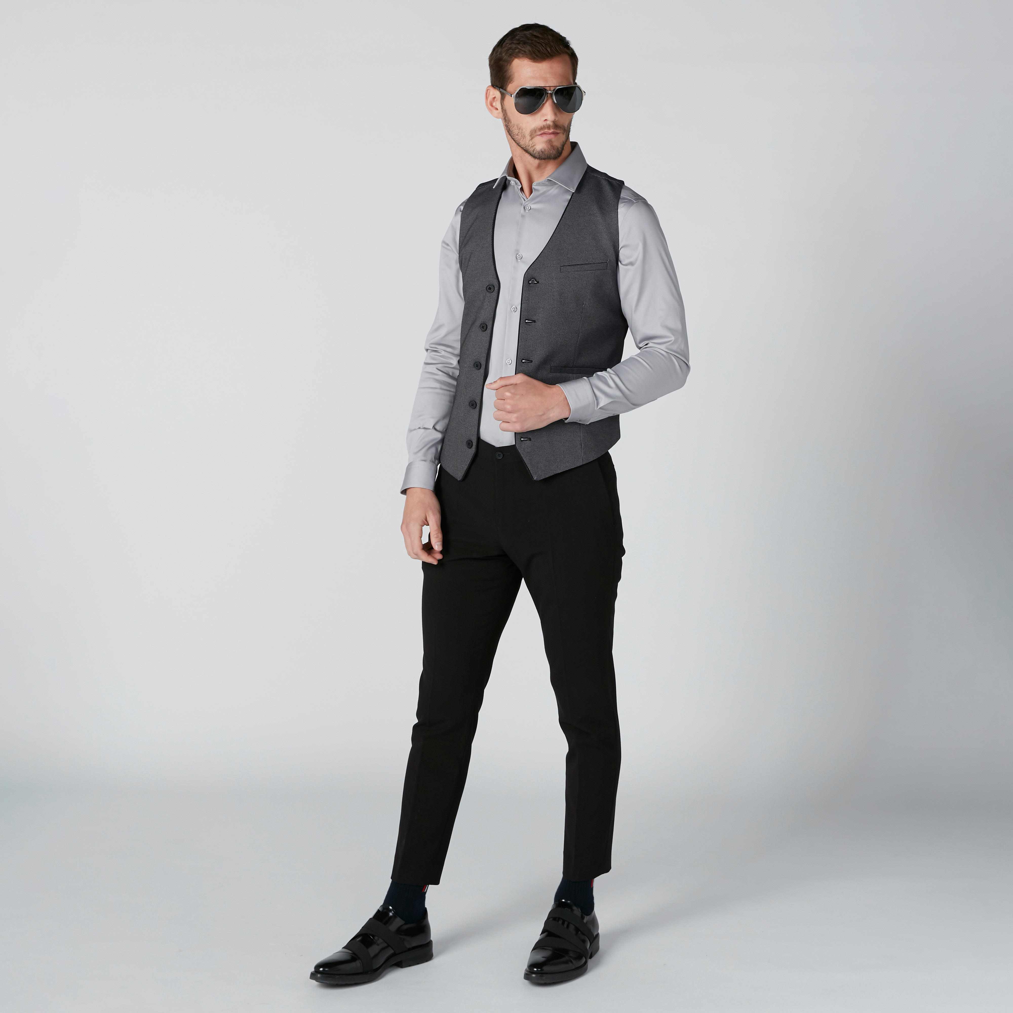 Chequered waistcoat sale