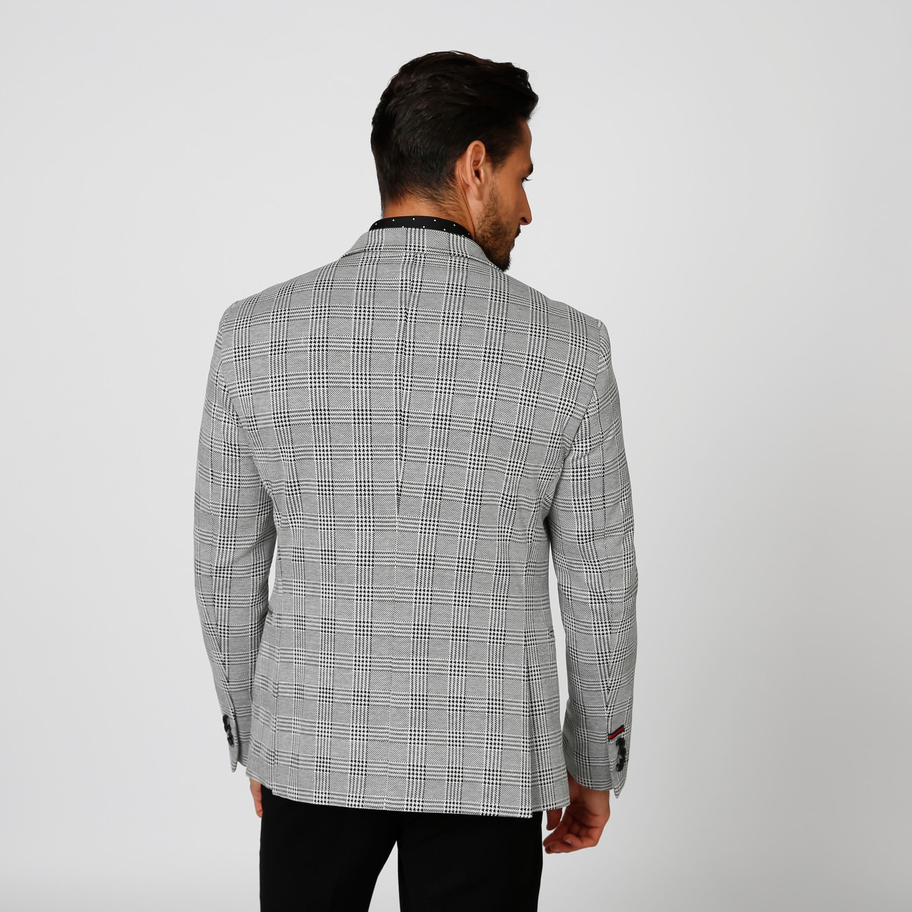 Chequered blazer sales