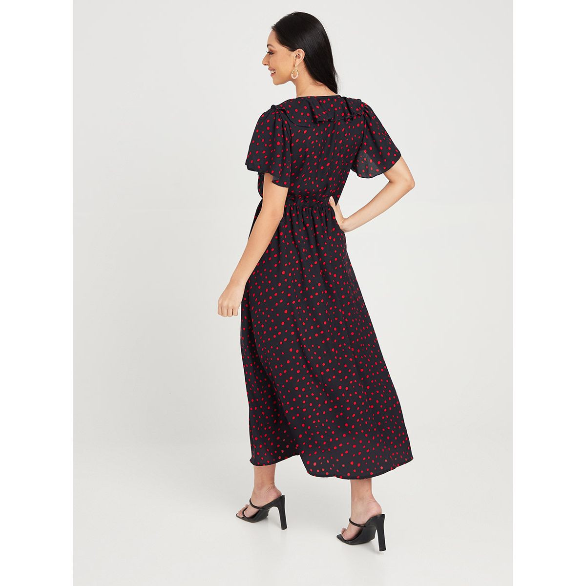 فستان طويل باكمام قصيرة من ستايلي-women-clothing-dresses-image-4