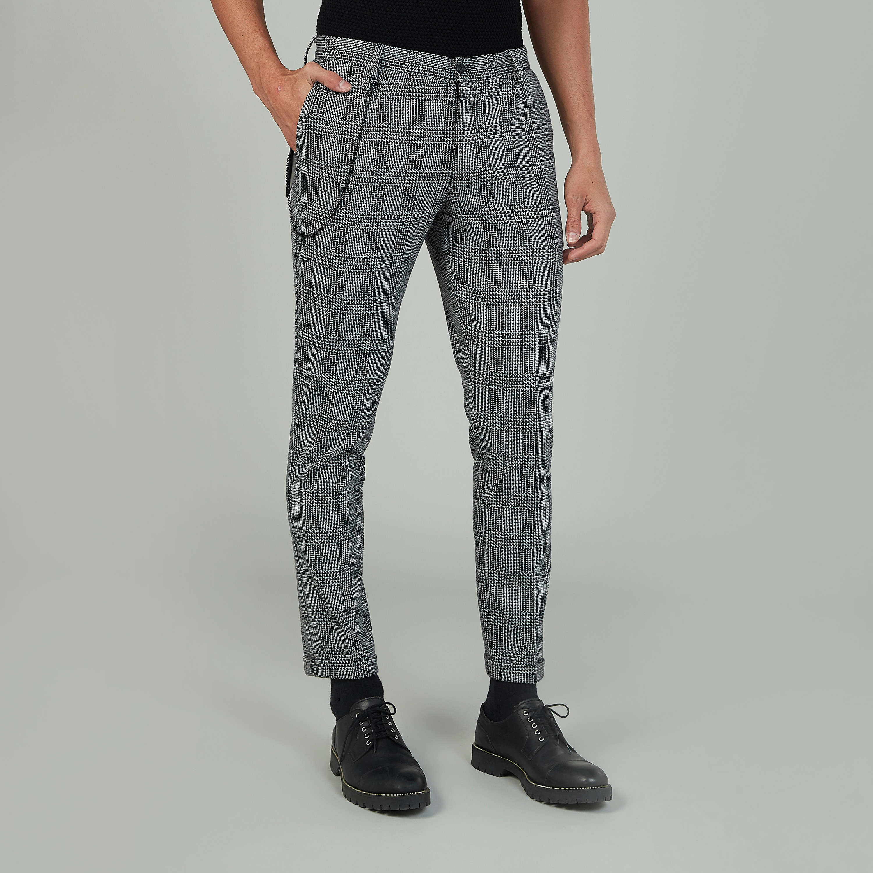 Burton Plus And Tall Skinny Grey Check Trouser | Konga Online Shopping