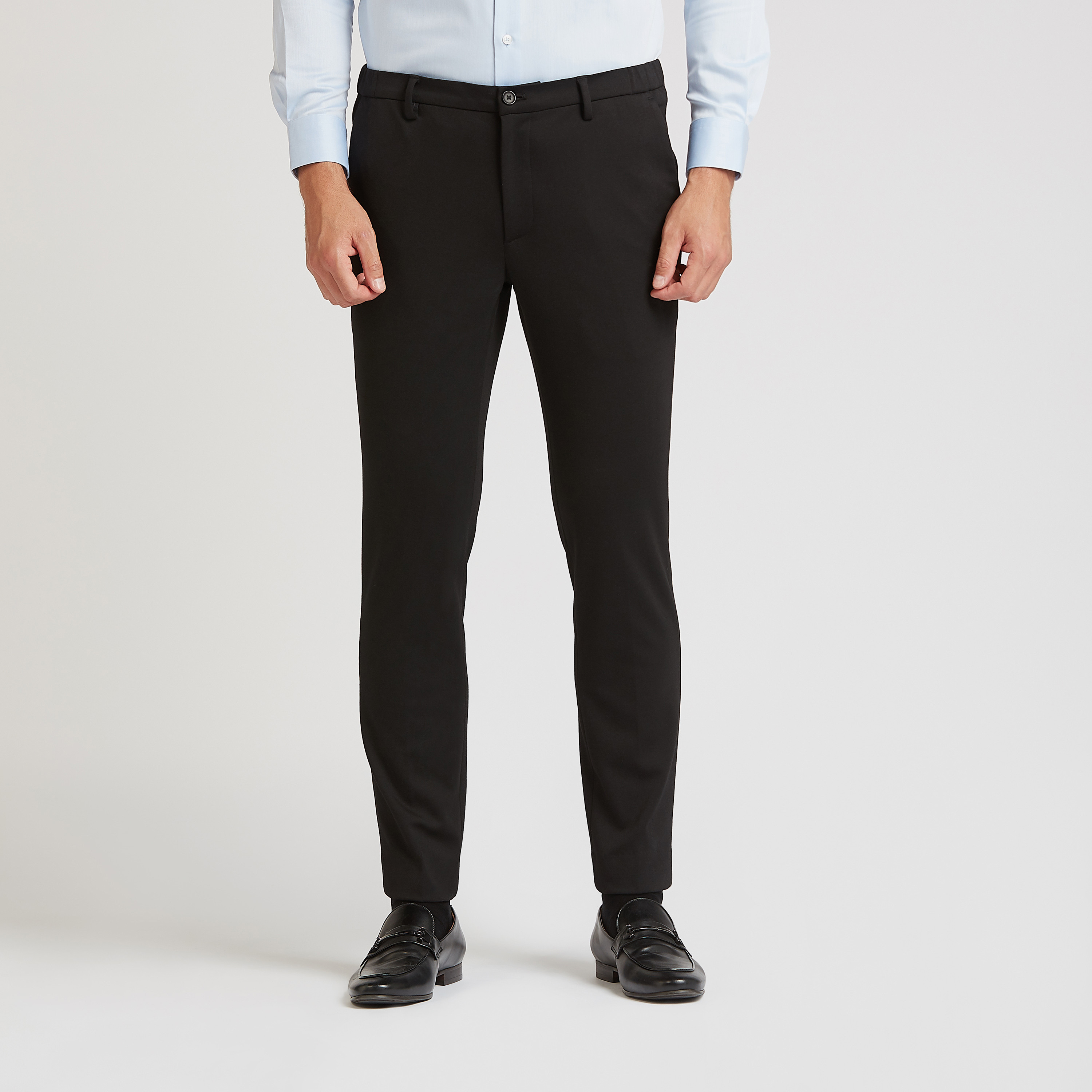 Mens Slim Fit Mid Rise Stylist Skinny Pants Casual Stretch Dress Formal  Trousers | eBay