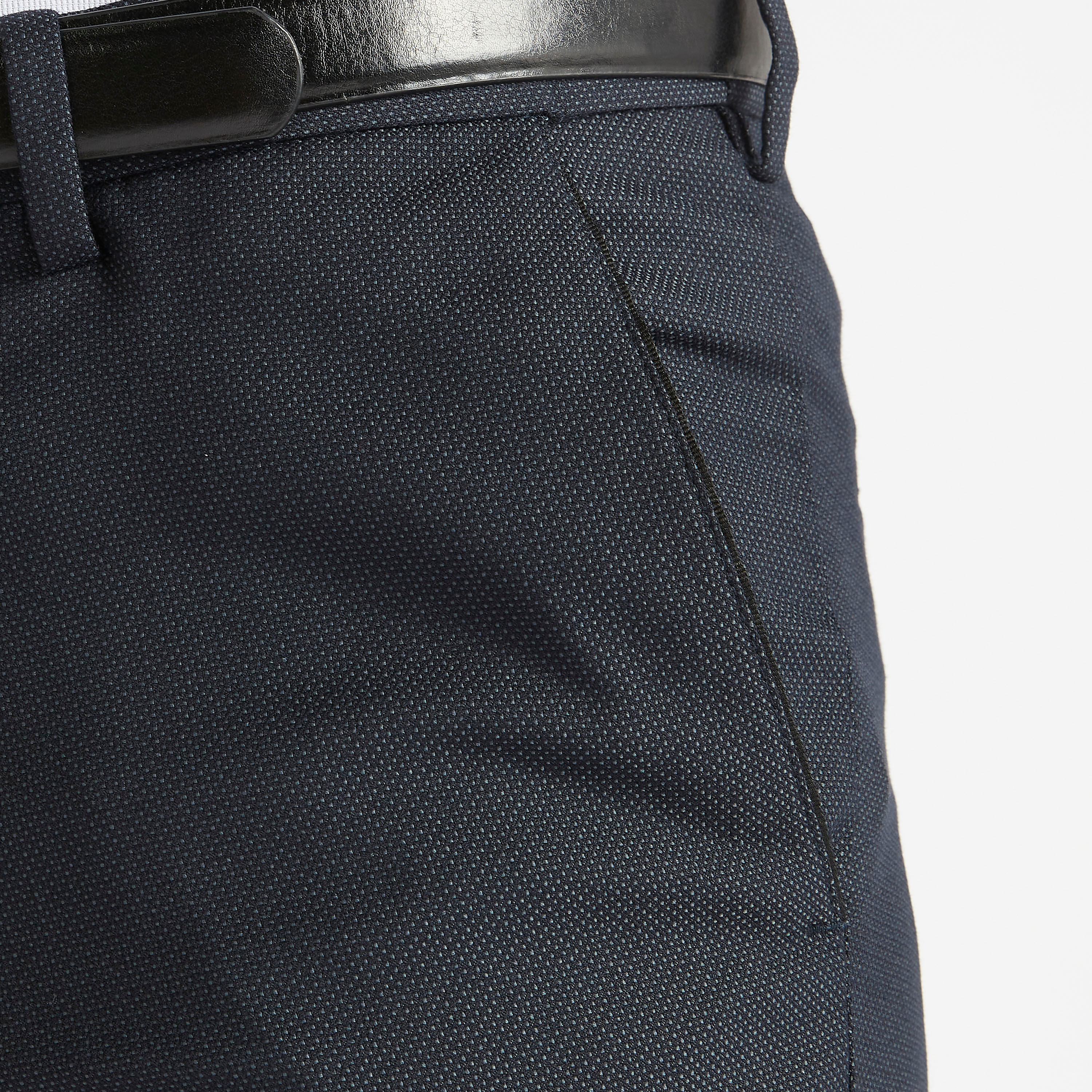 Textured Formal Trousers with Pockets and Button Closure-men-clothing-bottoms-trousersandchinos-trousers-image-5