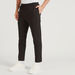 Solid Slim Fit Trousers with Elasticated Waistband-Pants-thumbnail-0
