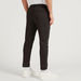 Solid Slim Fit Trousers with Elasticated Waistband-Pants-thumbnail-3