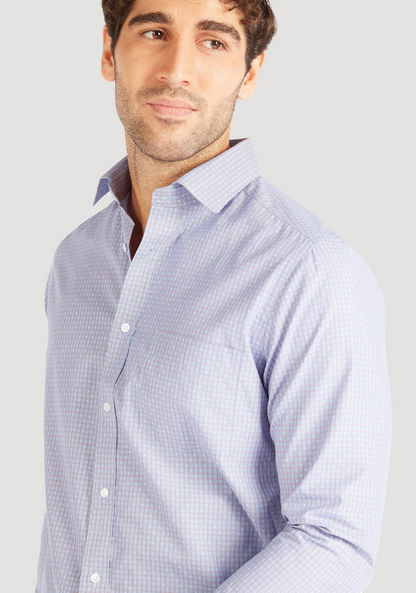 Checked Shirt with Long Sleeves and Chest Pocket-Shirts-image-2