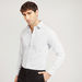 Checked Formal Shirt with Long Sleeves and Chest Pocket-Shirts-thumbnail-0
