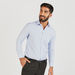 Striped Formal Shirt with Long Sleeves and Chest Pocket-Shirts-thumbnail-4
