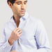 Checked Formal Shirt with Long Sleeves and Chest Pocket-Shirts-thumbnailMobile-2