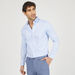 Textured Shirt with Long Sleeves and Button Closure-Shirts-thumbnailMobile-0