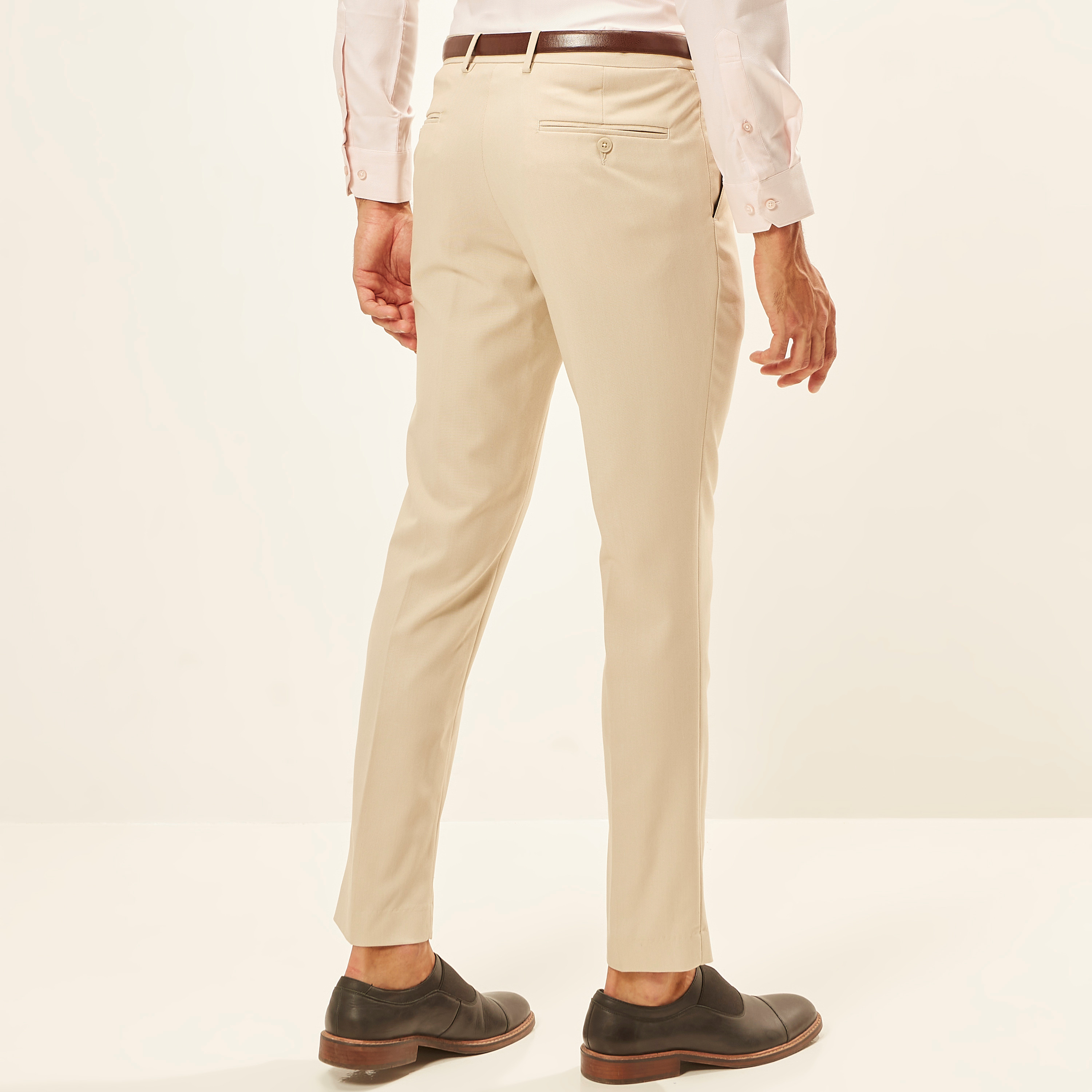 Textured Full Length Trousers with Pockets and Belt-men-clothing-trousersandchinos-trousers-image-20