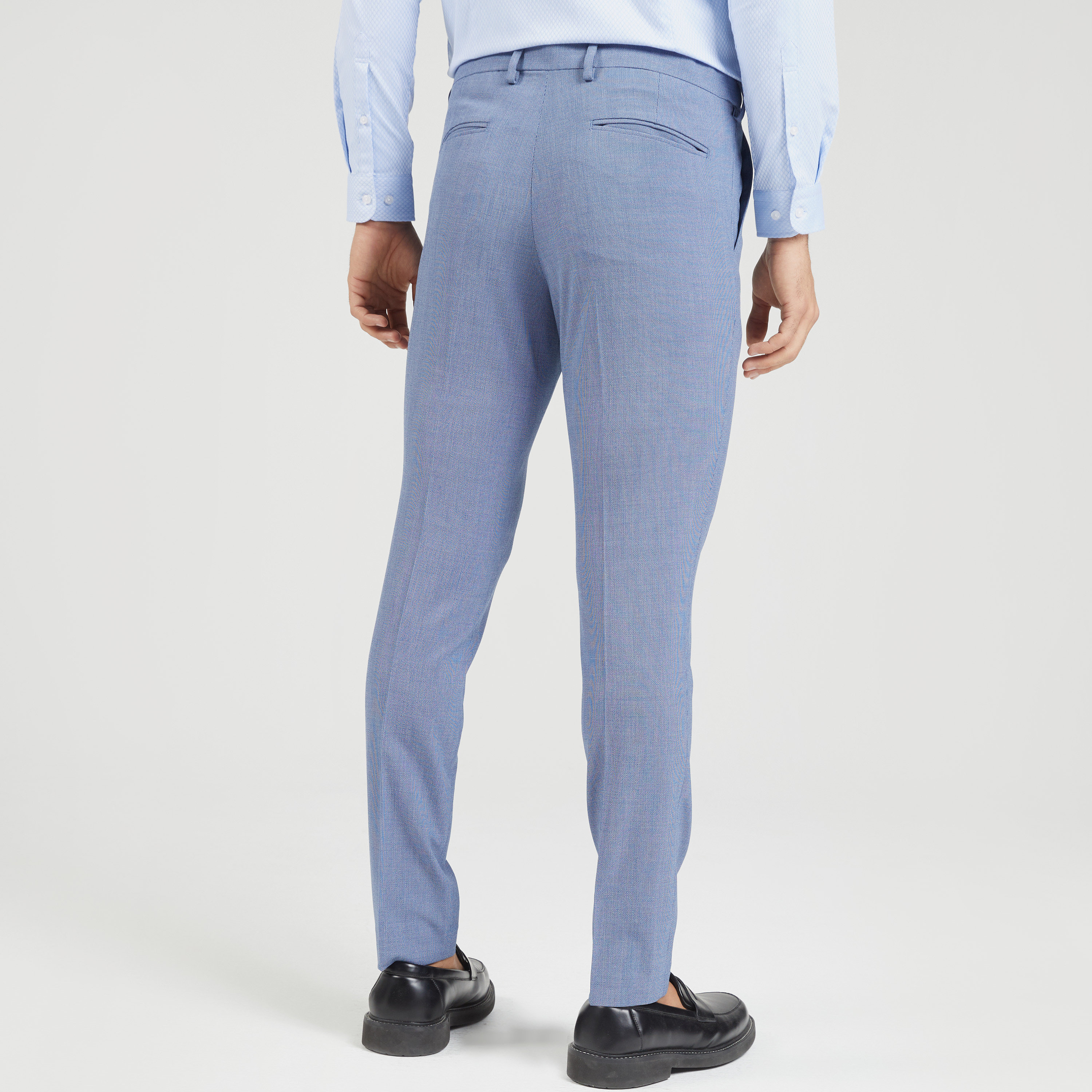 بنطلون سادة بارز الملمس بقصّة سليم وجيوب وزر إغلاق-men-clothing-bottoms-trousersandchinos-trousers-image-4