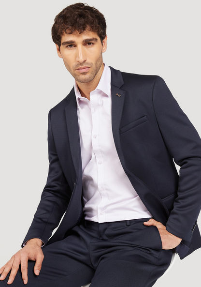 Solid Shirt with Long Sleeves and Button Closure-Shirts-image-4