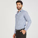 Textured Shirt with Long Sleeves and Button Closure-Shirts-thumbnailMobile-0