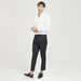 Solid Slim Fit Trousers with Button Closure and Pockets-Pants-thumbnailMobile-1