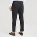Solid Slim Fit Trousers with Button Closure and Pockets-Pants-thumbnailMobile-3