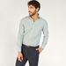 Checked Long Sleeve Shirt with Button Closure and Pocket-Shirts-thumbnailMobile-0
