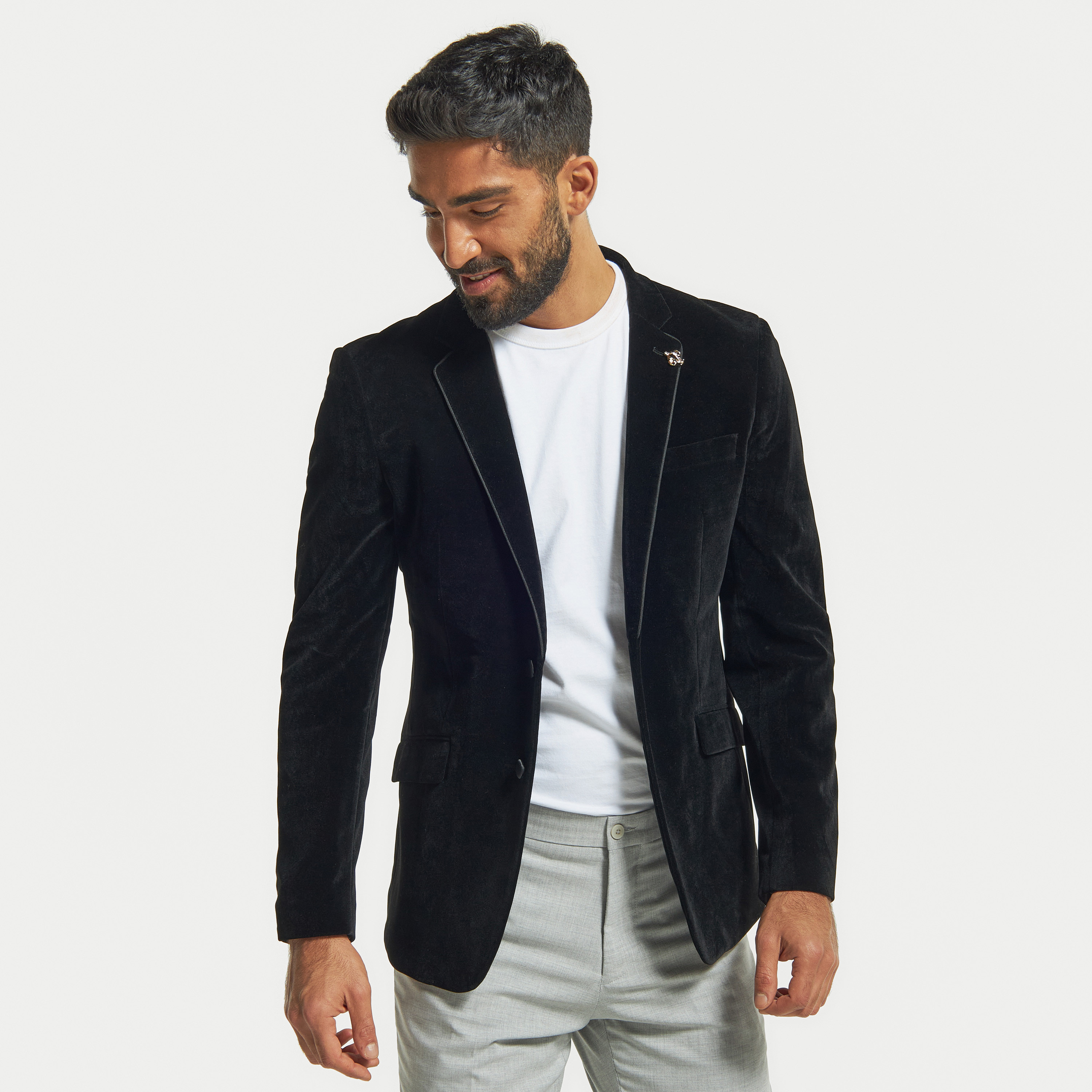 White velvet clearance blazer mens