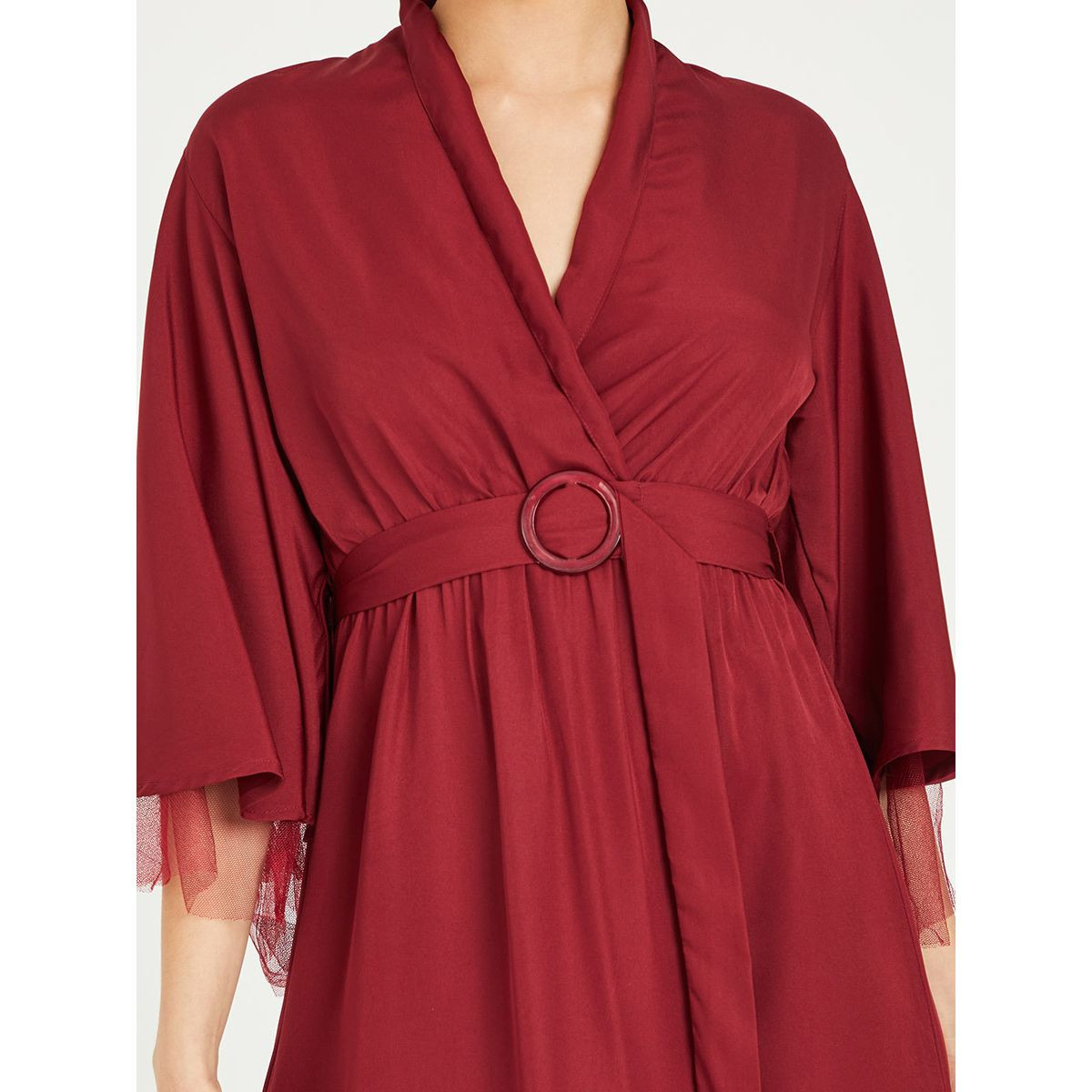 فستان ميدي بحزام خصر-women-clothing-dresses-image-3
