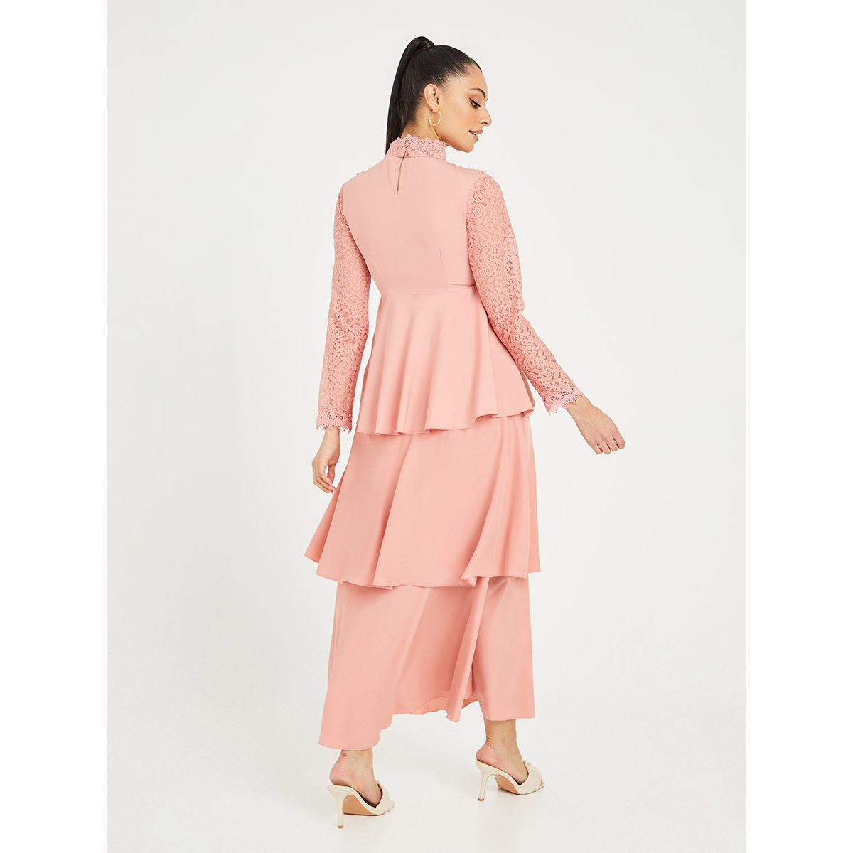 Styli Long Sleeves High Neck Tiered Maxi Dress-women-clothing-dresses-image-4