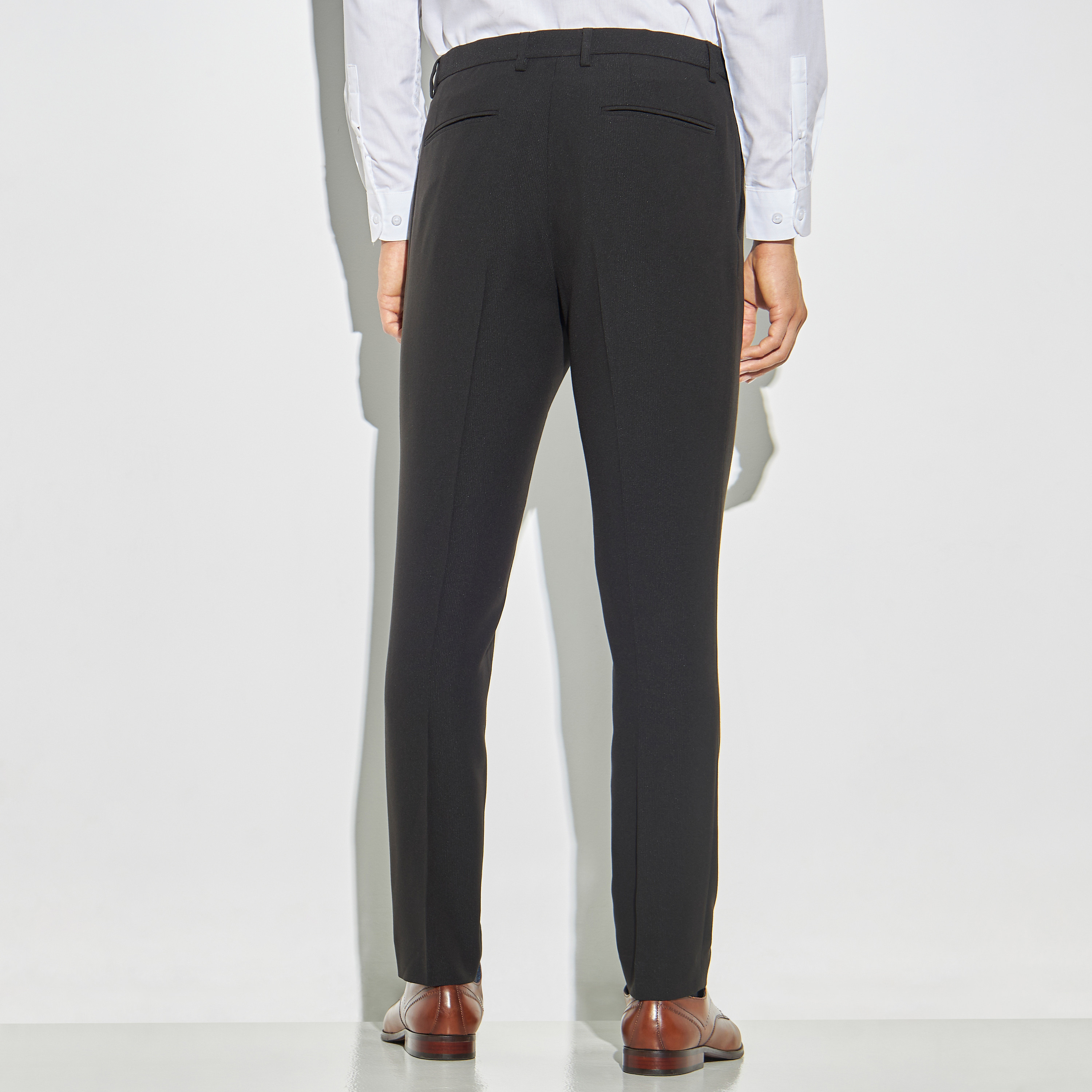 Black slim fit formal 2024 trousers