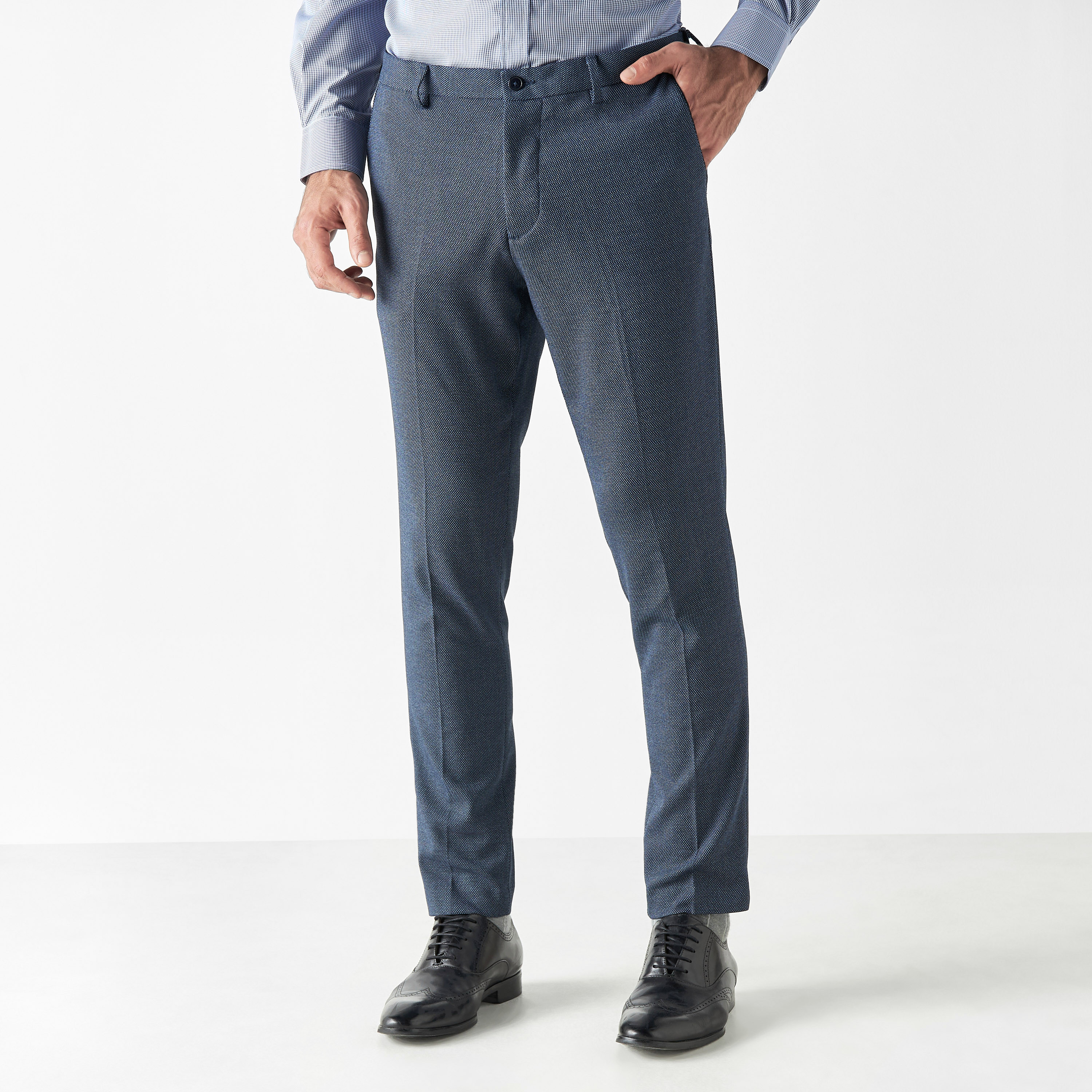 Mens formal best sale trousers slim fit