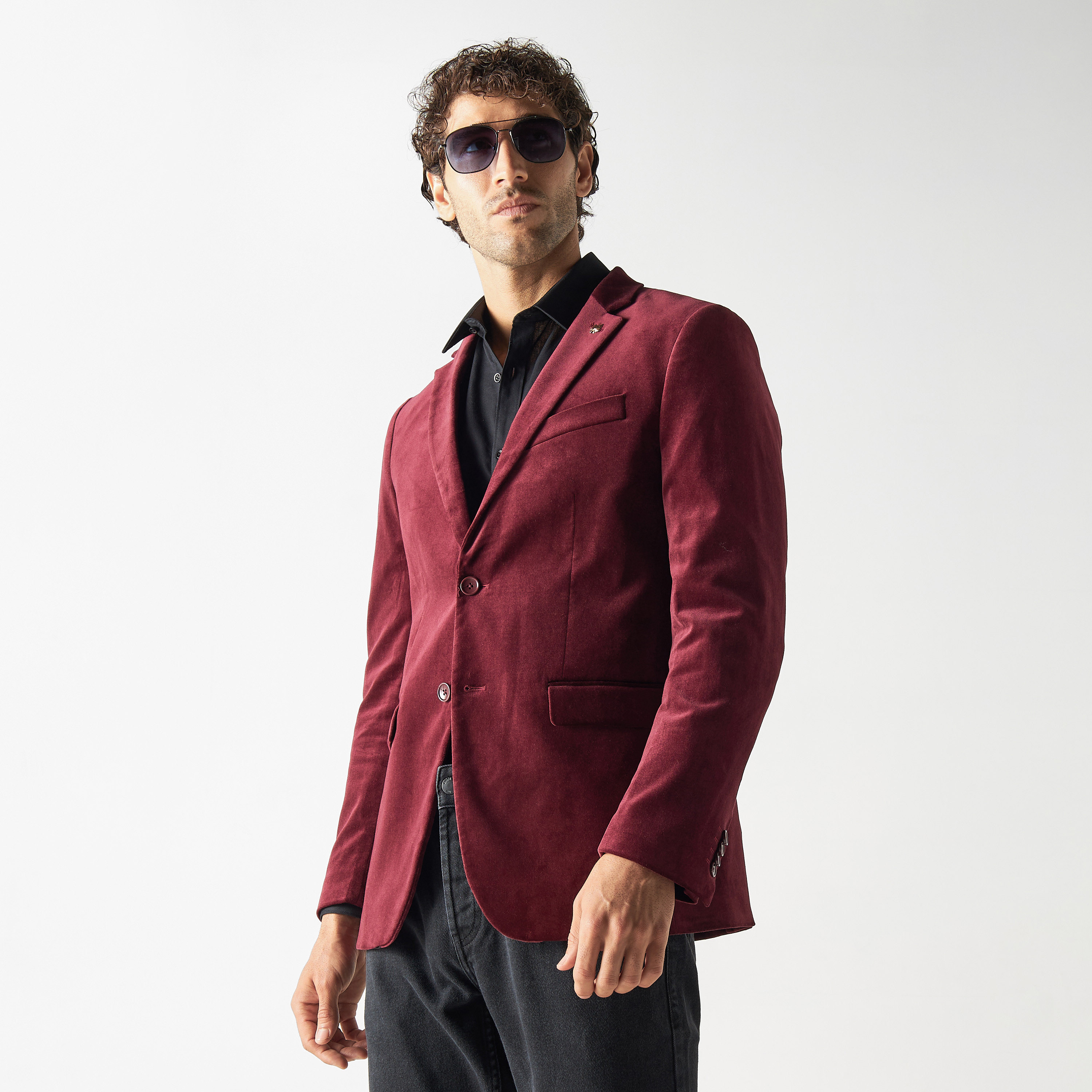 Mens velvet blazers online hotsell