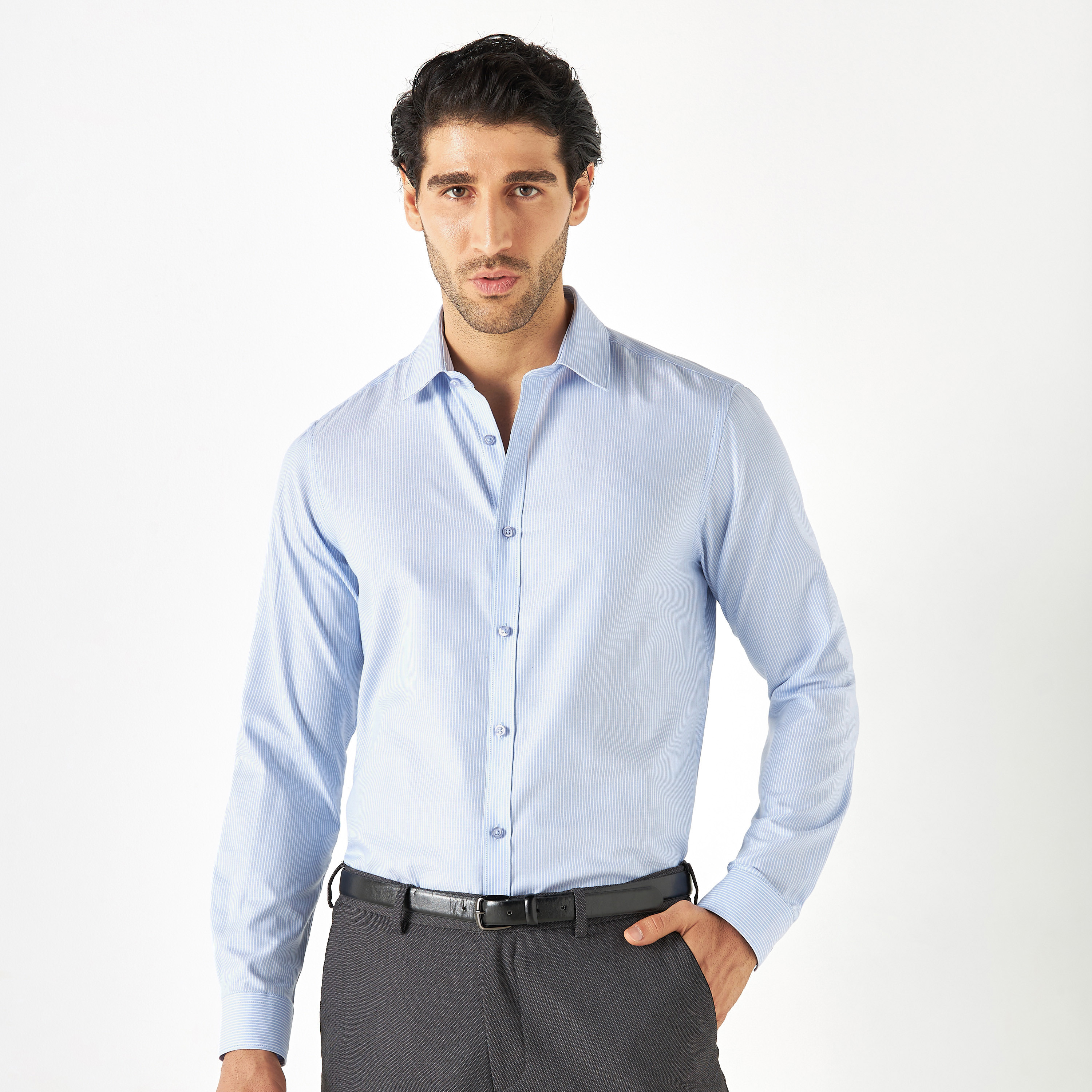 قميص رسمي مخطط بأكمام طويلة-men-clothing-shirts-image-1